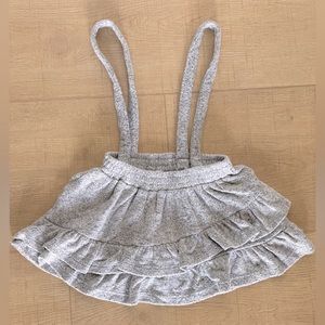 Zara baby Knit suspenders skirt grey 18-24 months